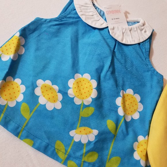 Gymboree Daisy Giraffe 0-3 Month Shirt, socks & Bib NWT - Picture 4 of 6